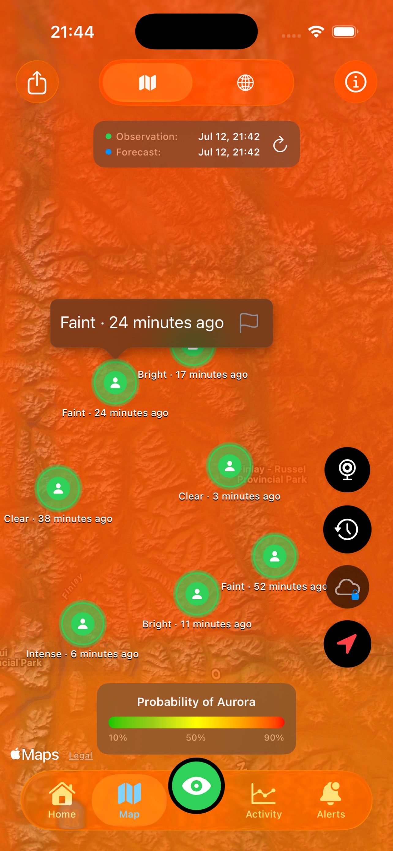 Community Aurora Sightings